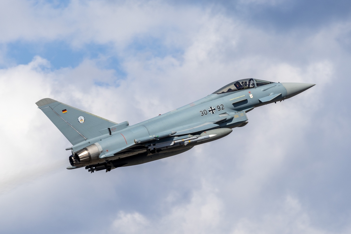 Máy bay chiến đấu Typhoon của quân đội Đức. Ảnh: Eurofighter