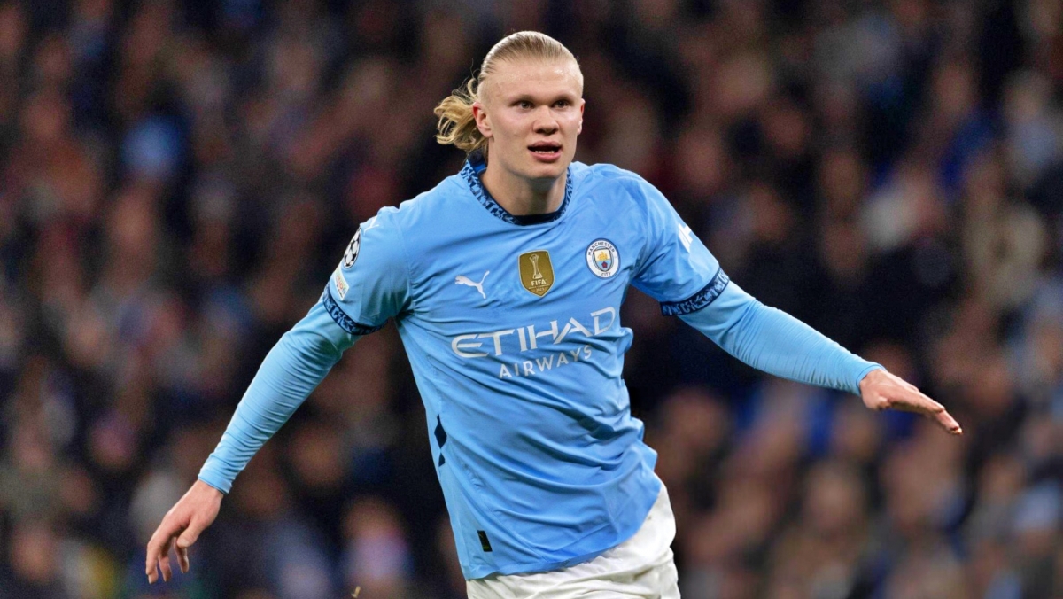 5. Tiền đạo Erling Haaland (CLB Man City) - 8 bàn thắng