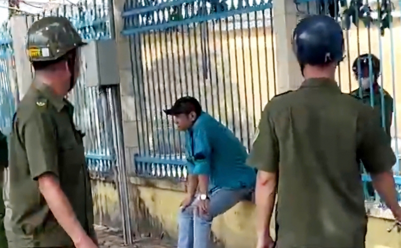 Đối tượng bị khống chế, bắt giữ.