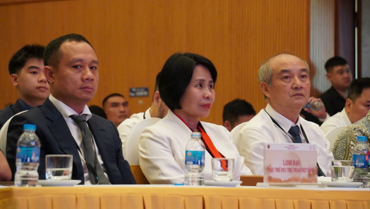 Bà Lê Thị Hoàng Yến, Phó Cục trưởng Cục thể dục thể thao tham dự Đại hội. 