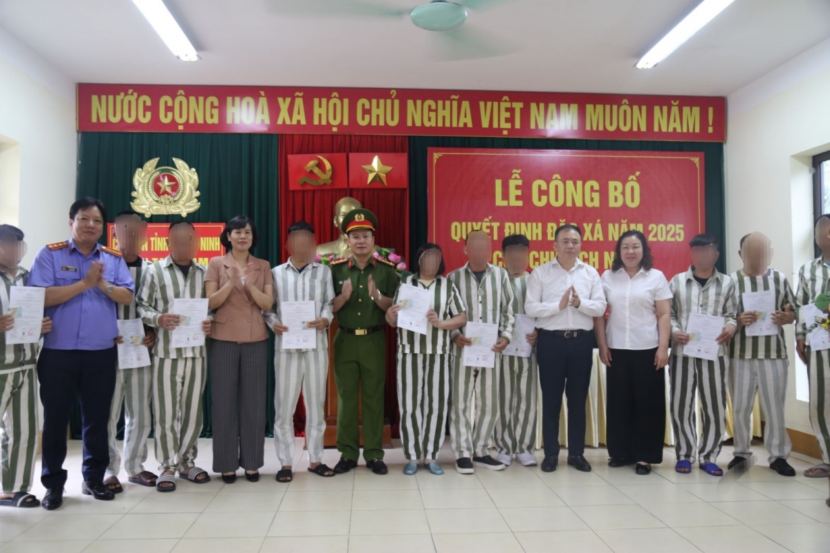 23 phạm nhân được đặc xá trong đợt này là những phạm nhân có ý thức chấp hành tốt trong thời gian cải tạo