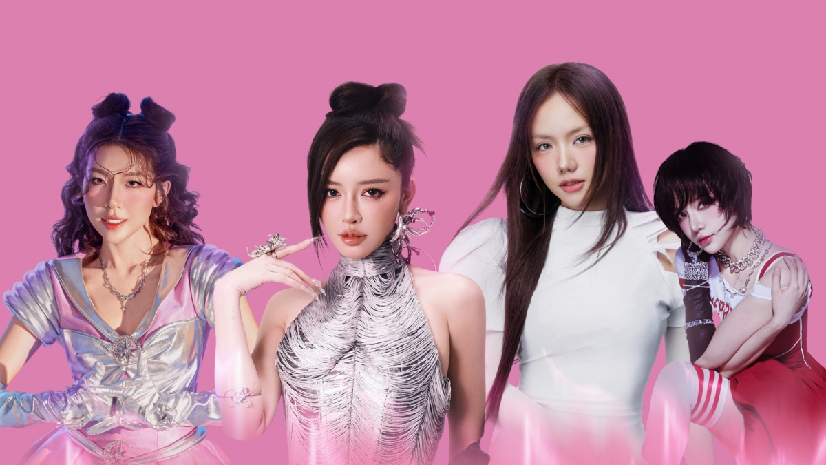 Từ trái qua: Lamoon Diễm Hằng, Bích Phương, Phương Ly, Ly Ly