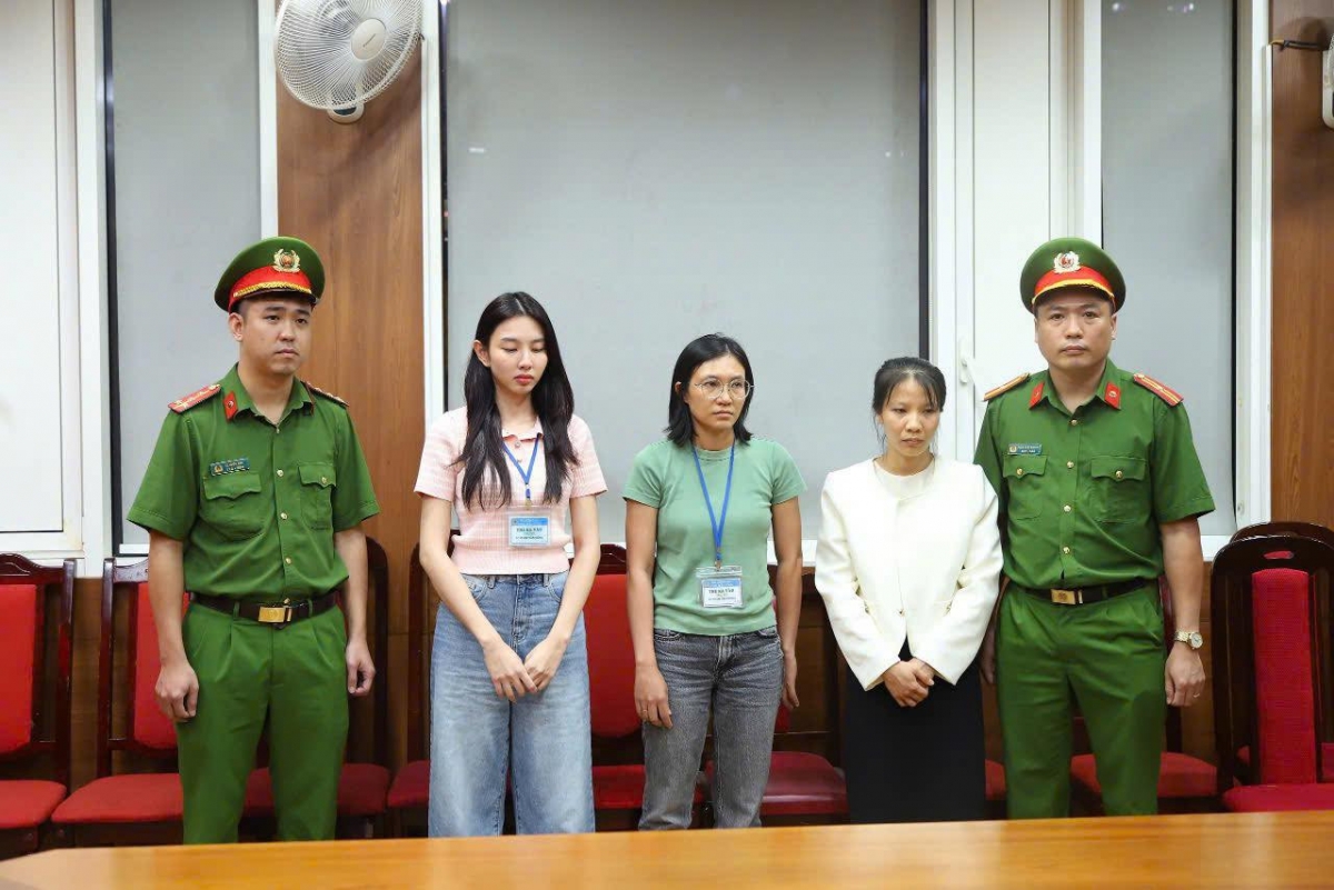 Hoa hậu Nguyễn Thúc Thùy Tiên bị khởi tố. Ảnh: Bộ Công an
