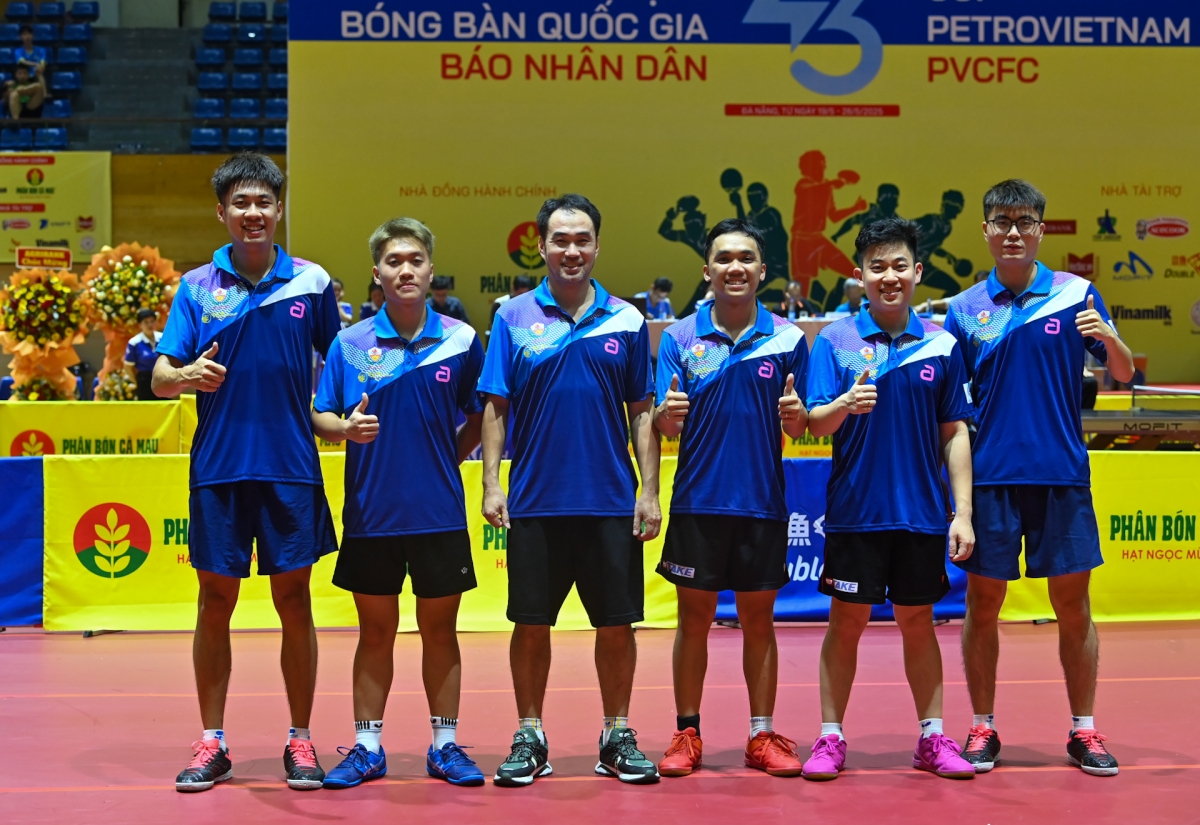 Bóng bàn CAND T&amp;T vô địch đồng đội nam toàn quốc: Sức mạnh từ chiều sâu đội hình và bản lĩnh thi đấu (Ảnh: Duy Linh)