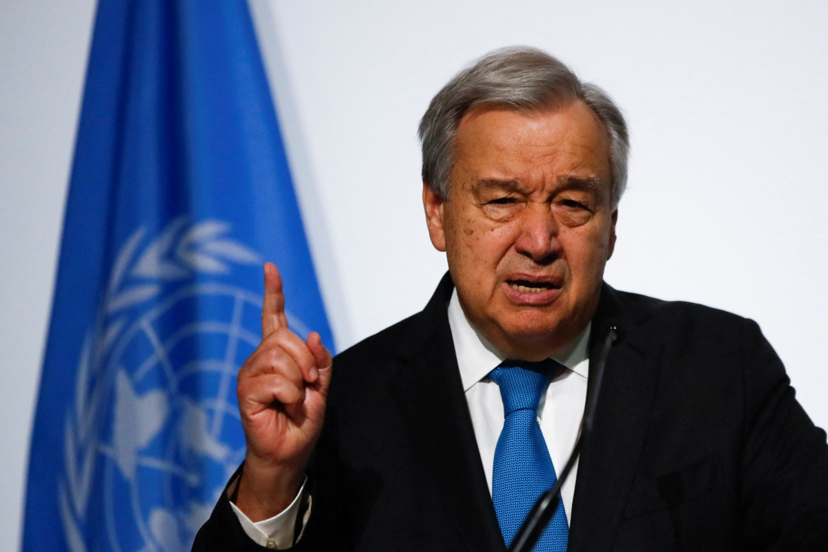 Tổng thư ký Liên hợp quốc António Guterres. Ảnh: Reuters