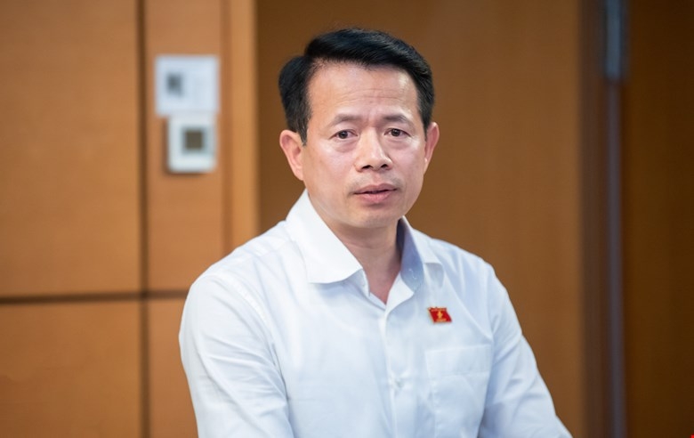 Đại biểu Quốc hội Nguyễn Hải Dũng thảo luận tổ tại Kỳ họp thứ 9. Ảnh: Quốc hội