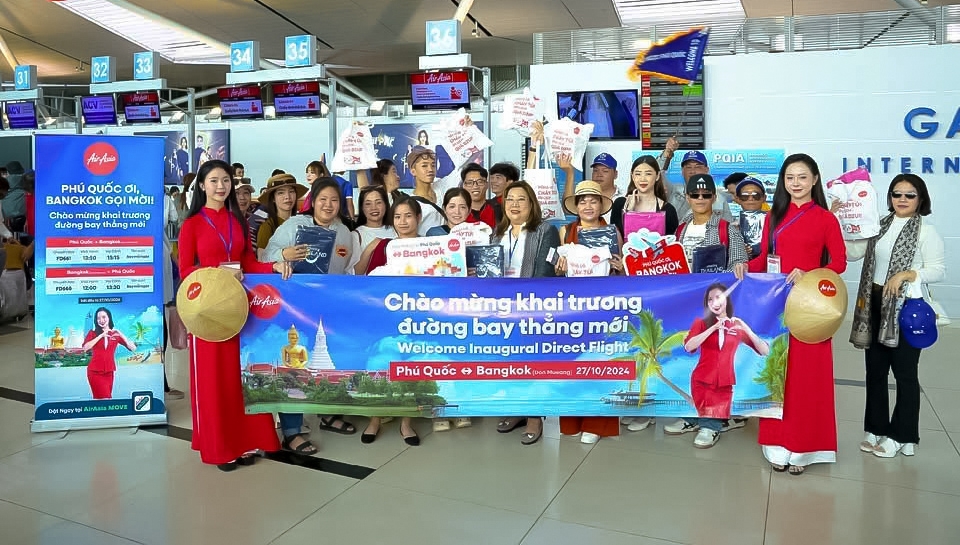 Chặng bay Bangkok - Phú Quốc được đánh giá cao về hiệu quả khai thác. Nguồn: AirAsia