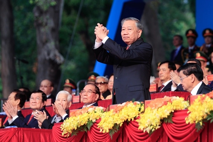 Tổng Bí thư Tô Lâm tại Lễ kỷ niệm - Ảnh: VGP
