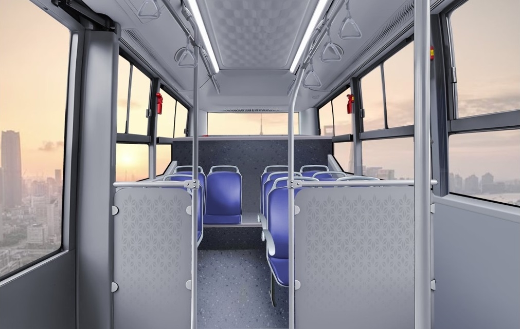 Thiết kế bên trong của phiên bản xe buýt điện đô thị VinFast EB 6