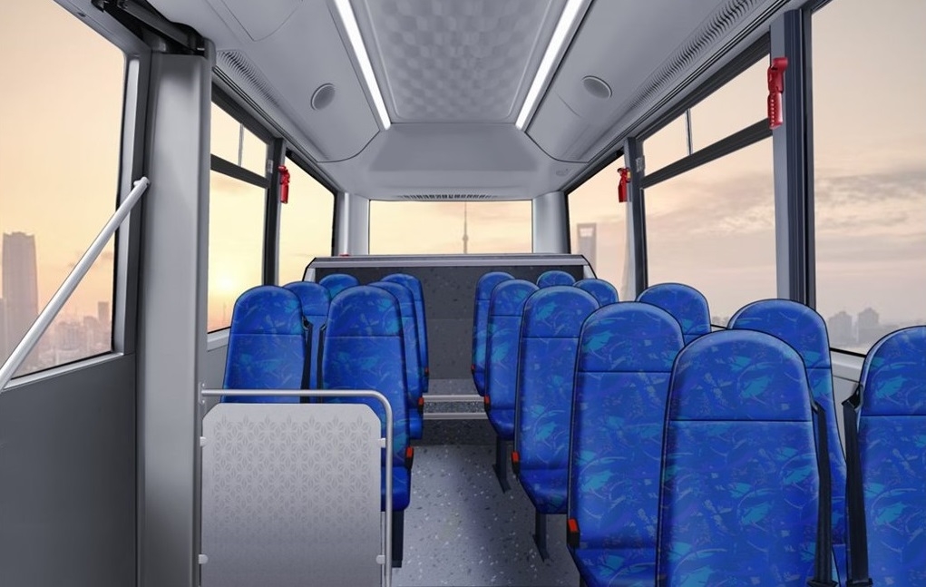 Thiết kế ghế ngồi bên trong phiên bản xe chuyên chở học sinh.VinFast EB 6