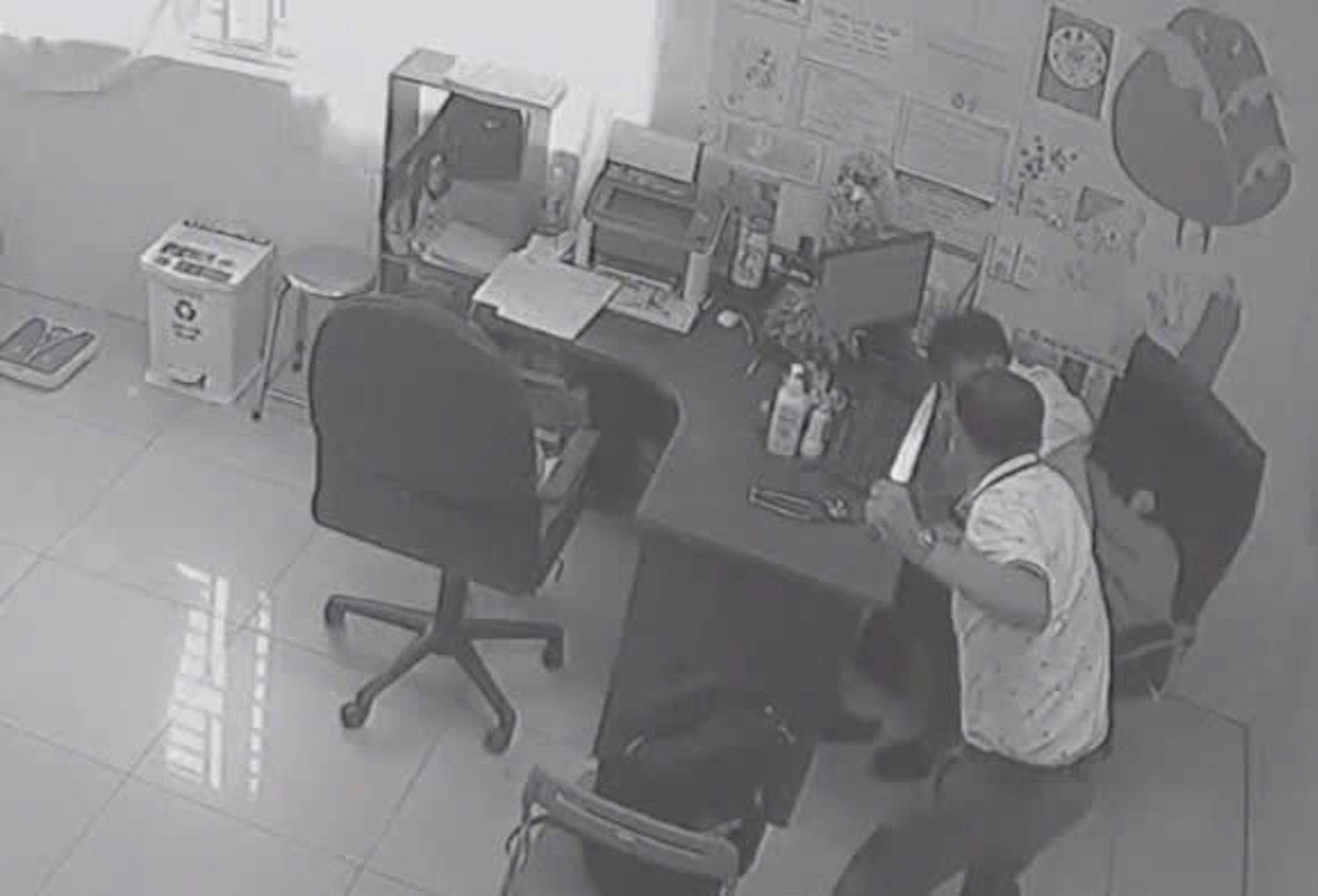 Hiện trường vụ việc.