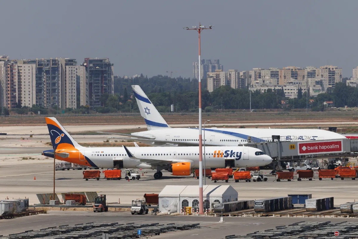 Sân bay Ben Gurion. Ảnh: Bloomberg
