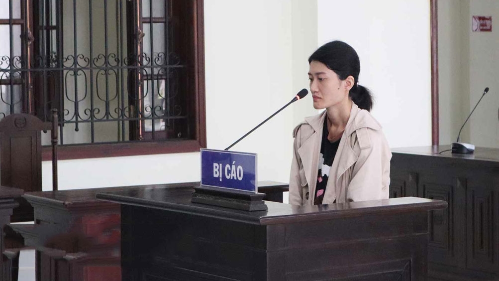 Bị cáo Tống Thị Ngọc Hà tại phiên tòa