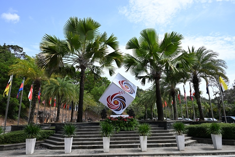 Biểu tượng ASEAN 2025 tại Langkawi, Malaysia. Ảnh: Ngọc Diệp