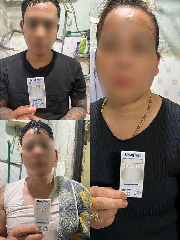 Các đối tượng lúc bị bắt