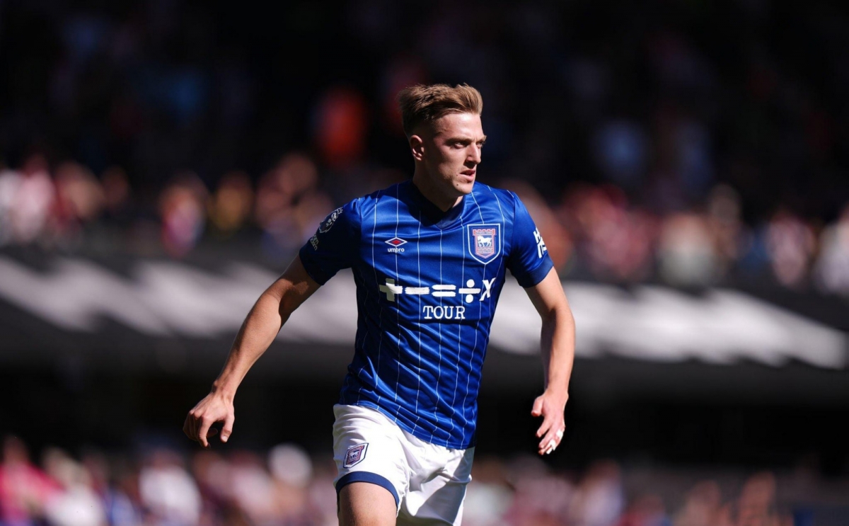 MU đang đàm phán trong việc chiêu mộ tiền đạo Liam Delap từ Ipswich Town. (Ảnh: Getty)