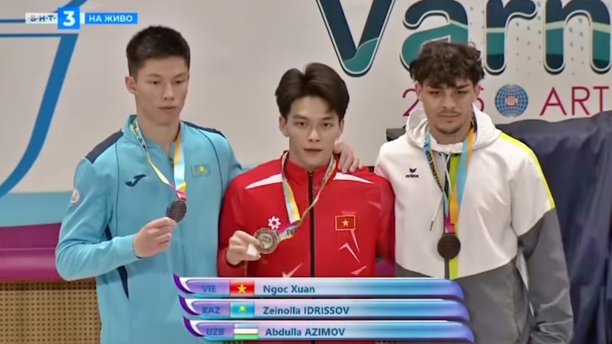 Đặng Ngọc Xuân Thiện đã xuất sắc giành Huy chương Vàng nội dung ngựa vòng tại FIG World Challenge Cup 2025.