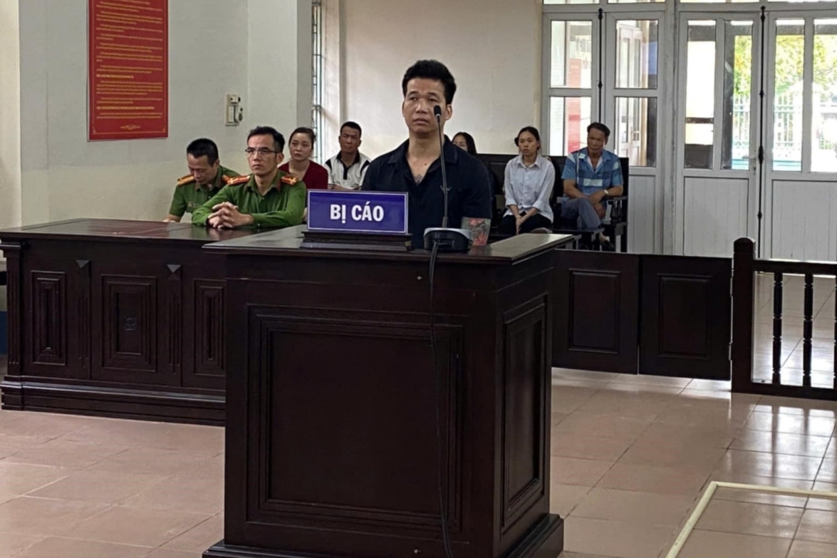 Đối tượng Đỗ Vũ An tại phiên tòa. (Ảnh: CACC)