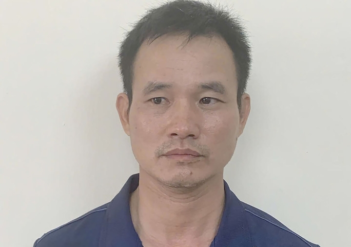 Nguyễn Thiên Ninh bị bắt giữ sau 6 giờ gây án. (Ảnh: Công an tỉnh Thái Bình cung cấp)