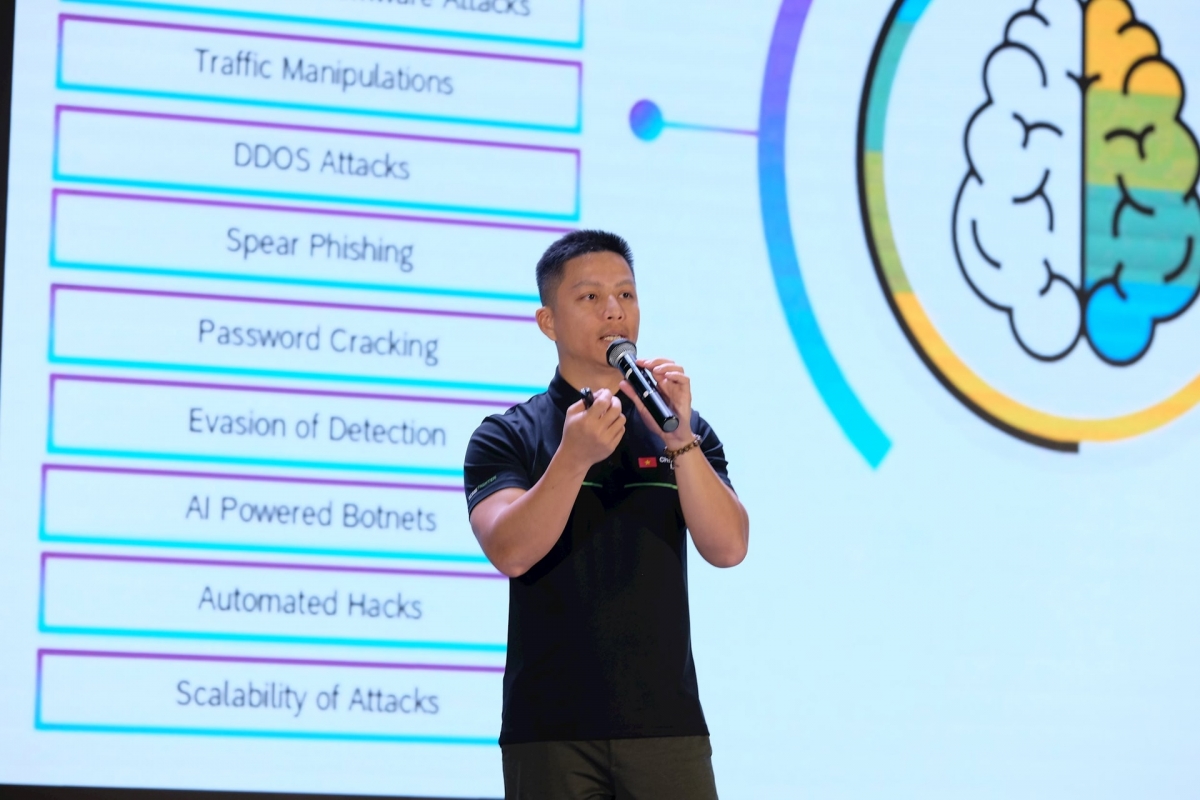 Chuyên gia an ninh mạng Ngô Minh Hiếu (Hiếu PC), Giám đốc Dự án Chống lừa đảo nêu ra các thủ đoạn lừa đảo mới thông qua sử dụng trí tuệ nhân tạo