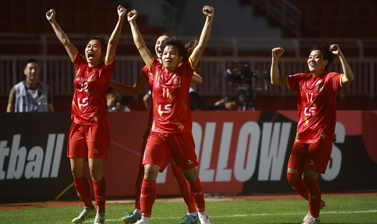 CLB nữ TP Hồ Chí Minh có lần thứ hai vào tứ kết cúp C1 nữ châu Á (Ảnh: AFC)