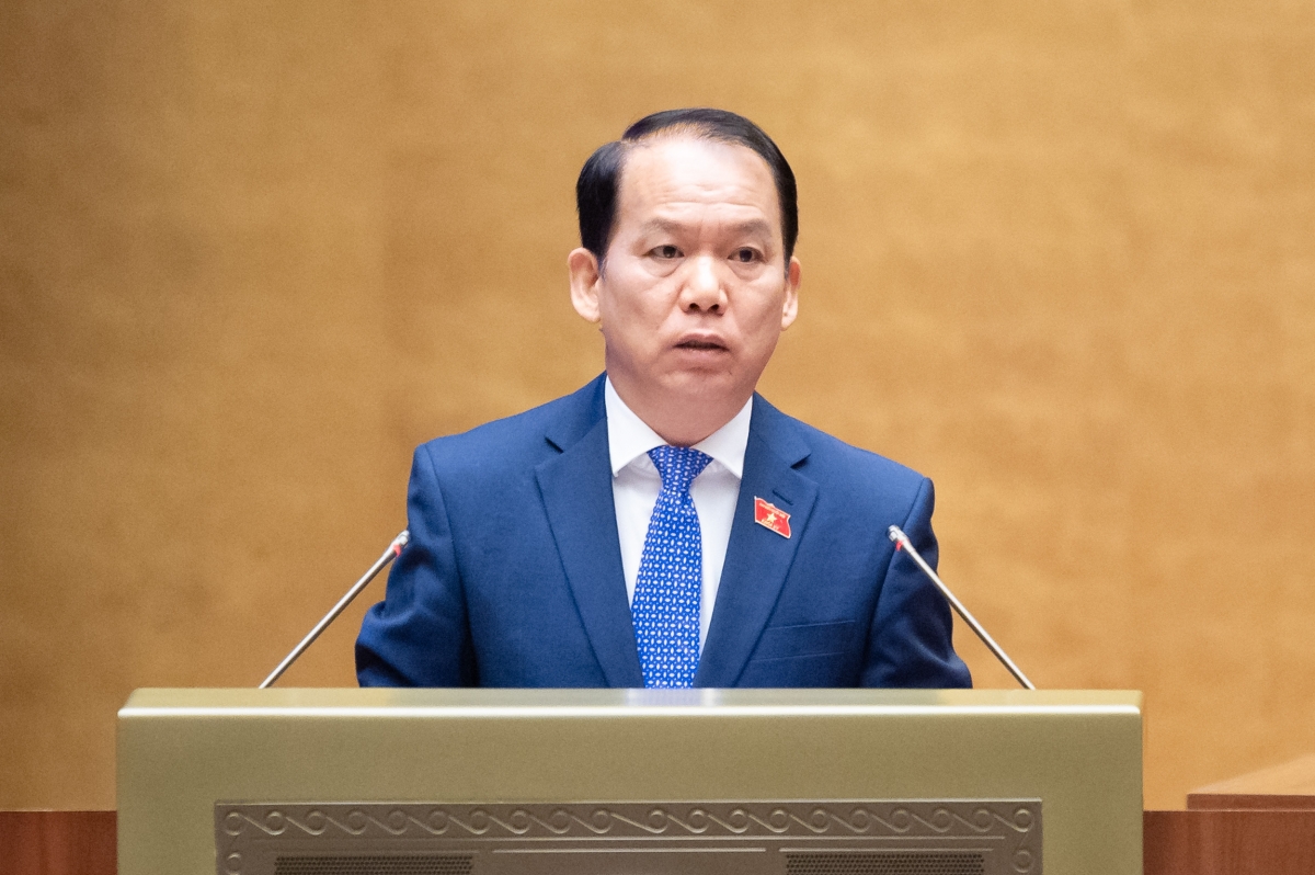 Chủ nhiệm Ủy ban Pháp luật và Tư pháp Hoàng Thanh Tùng. (Ảnh: Quốc hội)