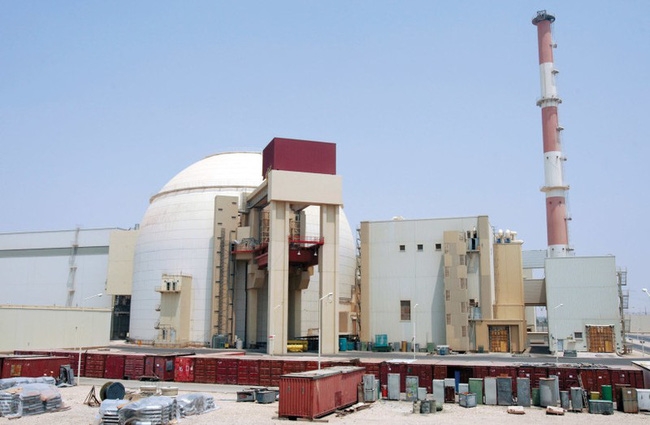  Bushehr, nhà máy điện hạt nhân ở Iran. Ảnh: Sputnik