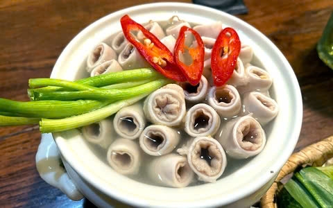Lòng se điếu là món ăn ngon, hiếm được nhiều người ưa chuộng. Ảnh: Internet.