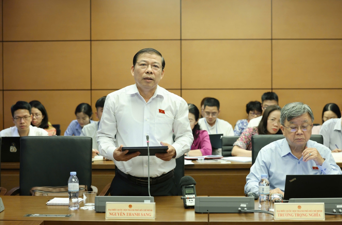 Đại biểu Nguyễn Thanh Sang (Đoàn TP.HCM). (Ảnh: Quang Phúc)