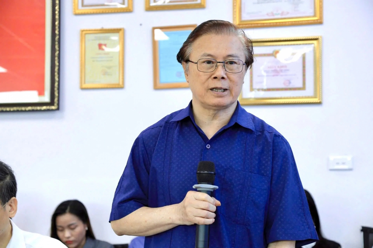 PGS. TS Trần Quốc Toản, nguyên Phó chủ nhiệm Văn phòng Chính phủ phát biểu.