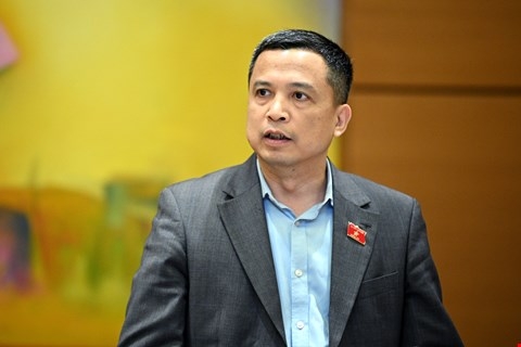 ĐBQH Phạm Phú Bình (Đoàn Nghệ An). (Ảnh: Media Quốc hội)