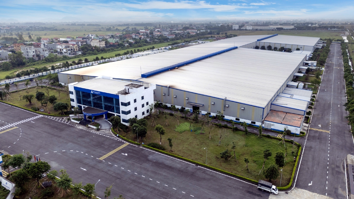Nhà máy Tân Á Đại Thành Hà Nam - một trong những nhà máy xây dựng theo mô hình Smart Factory, sản xuất các sản phẩm của tập đoàn