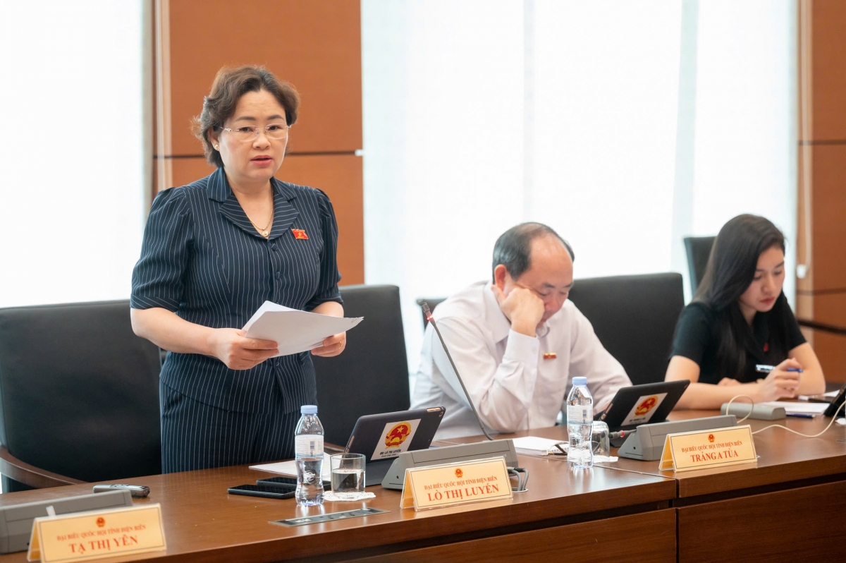 Đại biểu Lò Thị Luyến (đoàn Điện Biên).