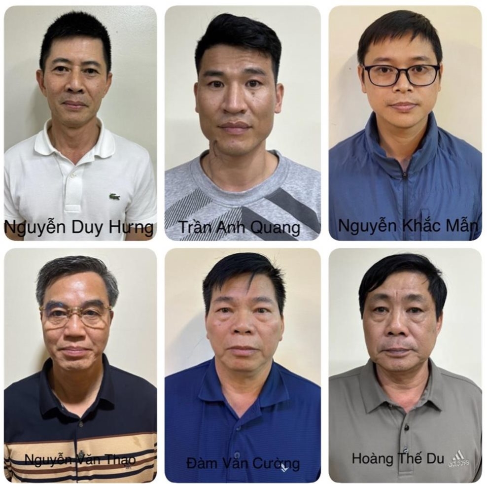 Các bị can trong vụ án Thuận An