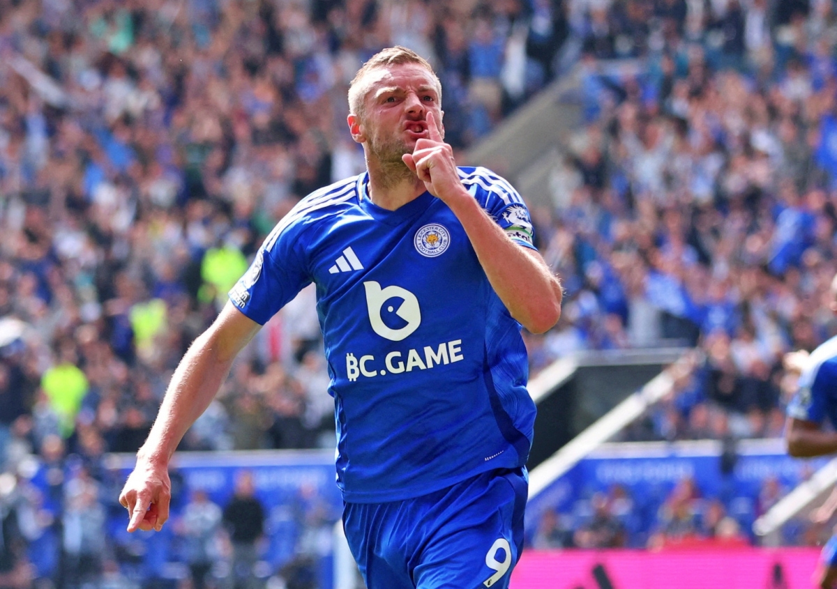 Jamie Vardy có thể cập bên Valencia. (Ảnh: Reuters)