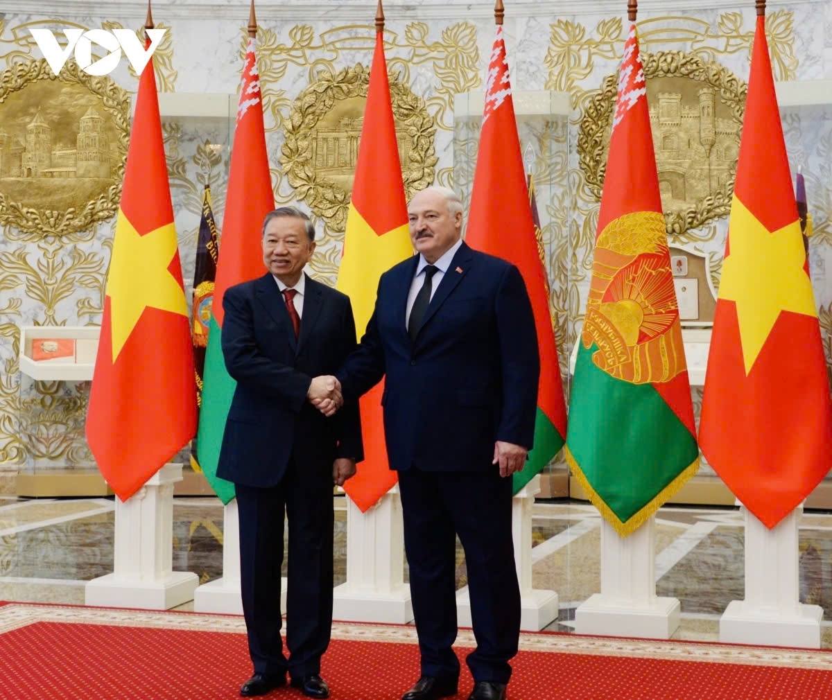 Tổng Bí thư Tô Lâm và Tổng thống Belarus Aleksandr Lukashenko