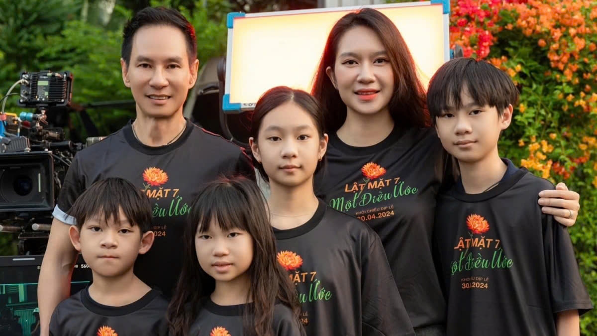  Lý Hải - Minh Hà có 4 người con Rio, Cherry, Sunny và Mio