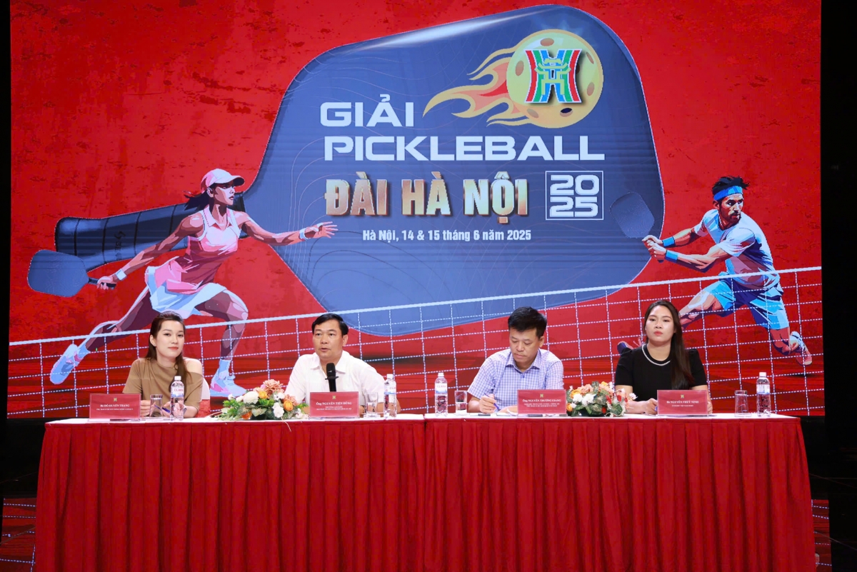 Buổi họp báo giới thiệu giải "Pickleball Đài Hà Nội 2025"