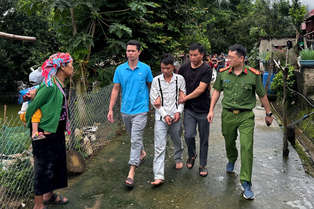 Đối tượng Hoàng Văn Tình bị bắt giữ