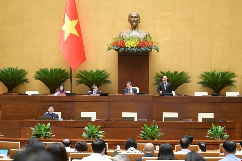 Quốc hội thông qua nhiều dự án luật trong phiên làm việc sáng 25/6. Ảnh: Quốc hội