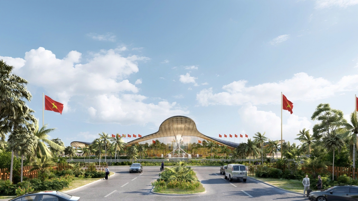 Công trình này lấy cảm hứng từ hình ảnh cá đại bàng biển - biểu tượng của sự tự do và uyển chuyển giữa đại dương.