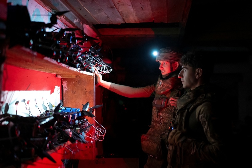 Các UAV trở thành yếu tố then chốt trên chiến trường ở vùng Donetsk, Ukraine. Ảnh: Reuters