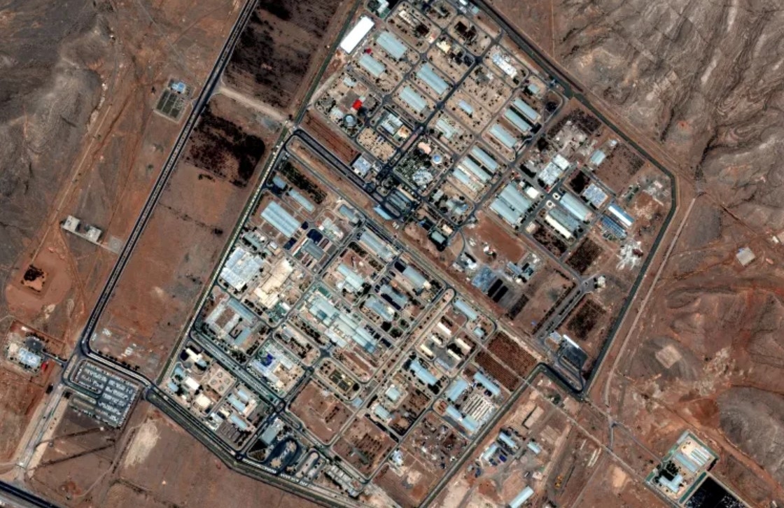 Hình ảnh vệ tinh cho thấy cơ sở làm giàu Isfahan ở Iran. Ảnh: Reuters