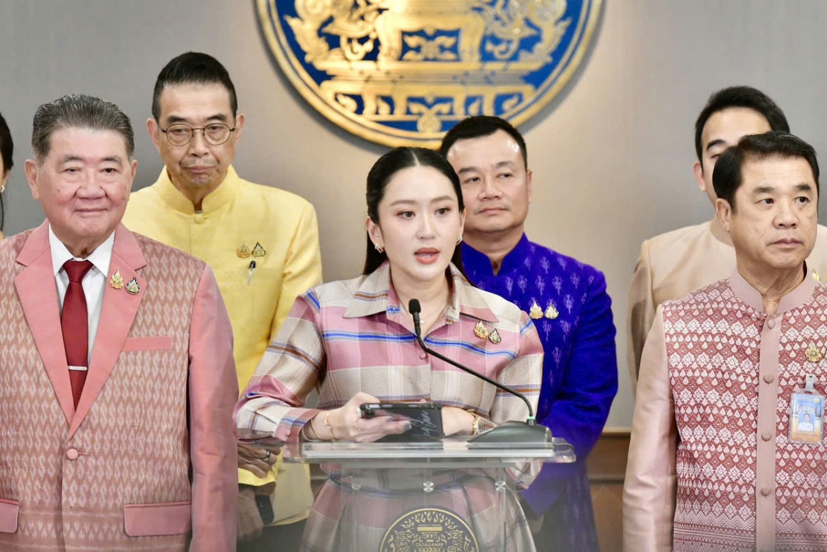 Thủ tướng Paetongtarn Shinawatra trả lời báo giới trưa 24/6/2025. Ảnh: Văn phòng Thủ tướng Thái Lan