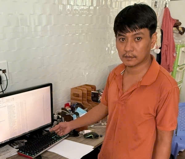 Đối tượng Trần Tâm Tuấn- Ảnh Q. Đỉnh