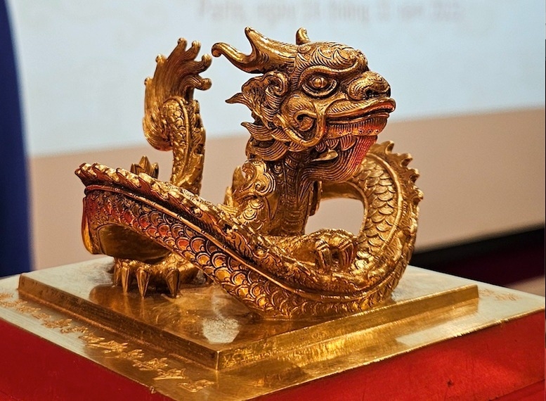 Ấn vàng "Hoàng đế chi bảo" là bảo vật quốc gia. Baochinhphu