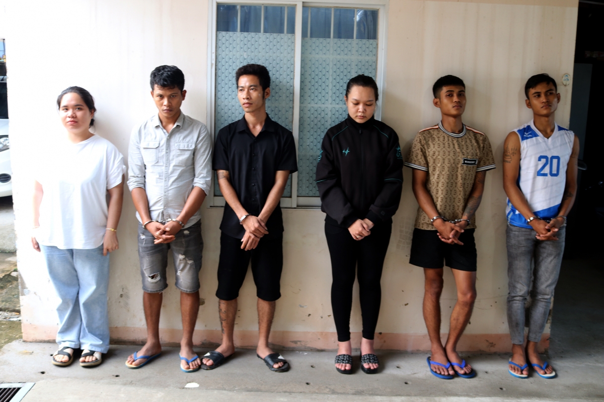 Các đối tượng tại cơ quan Công an