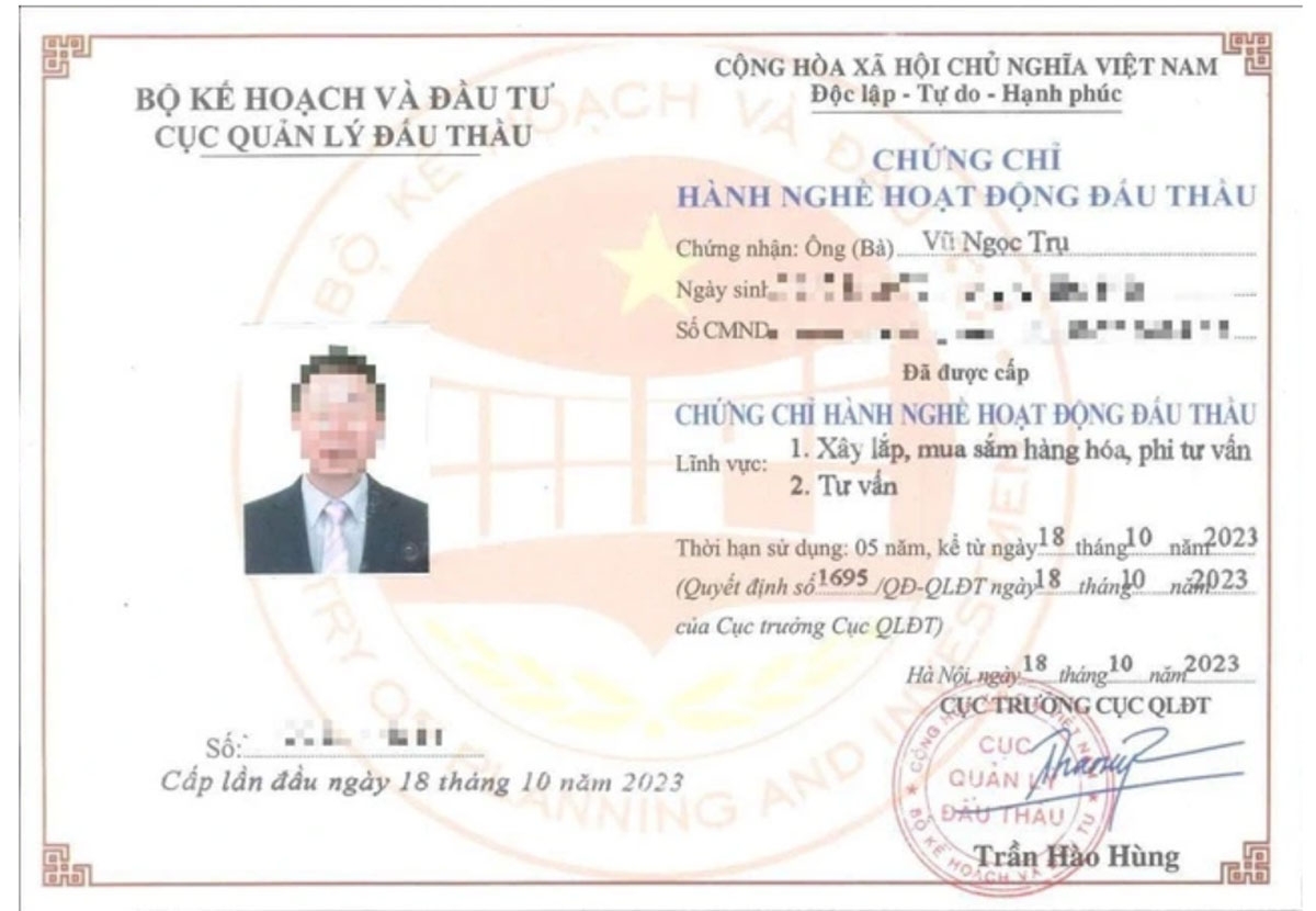Chứng chỉ hành nghề của Tổ trưởng tổ chuyên gia vẫn còn hạn sử dụng, không như thông tin của Tập đoàn Sơn Hải 
