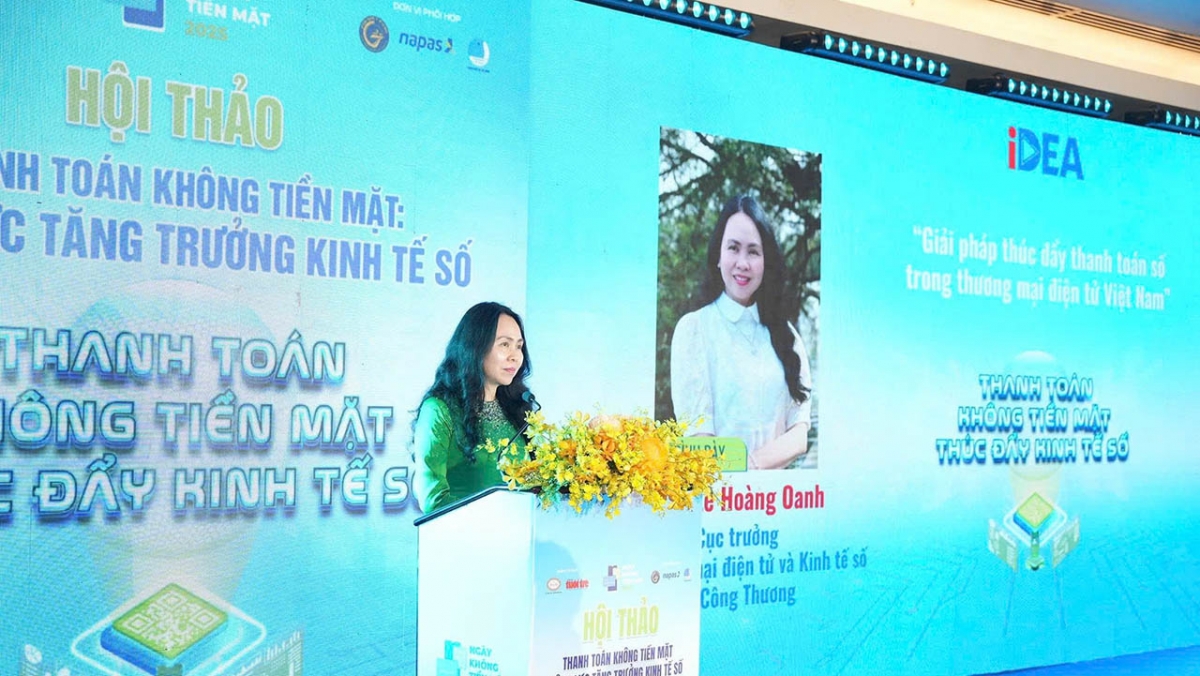 Cục trưởng Cục Thương mại điện tử và Kinh tế số, Bộ Công Thương Lê Hoàng Oanh.