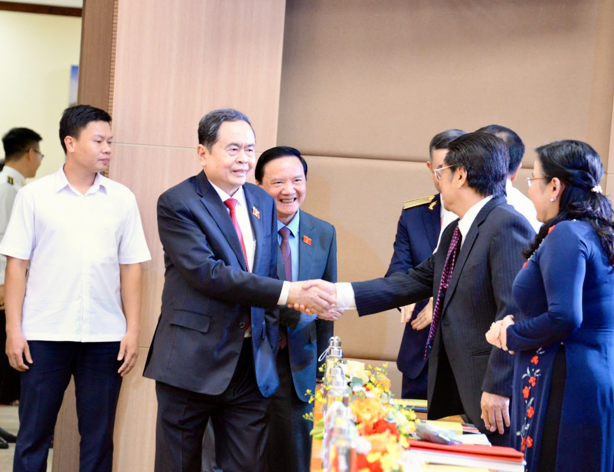 Chủ tịch Quốc hội Trần Thanh Mẫn dự và Đại hội Đại biểu lần thứ VIII, nhiệm kỳ 2025 -2030, Đảng bộ Kiểm toán nhà nước vào chiều 7/6.